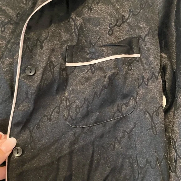 Victoria’s Secret satin pajamas. Small top. Medium bottoms. - Picture 3 of 10